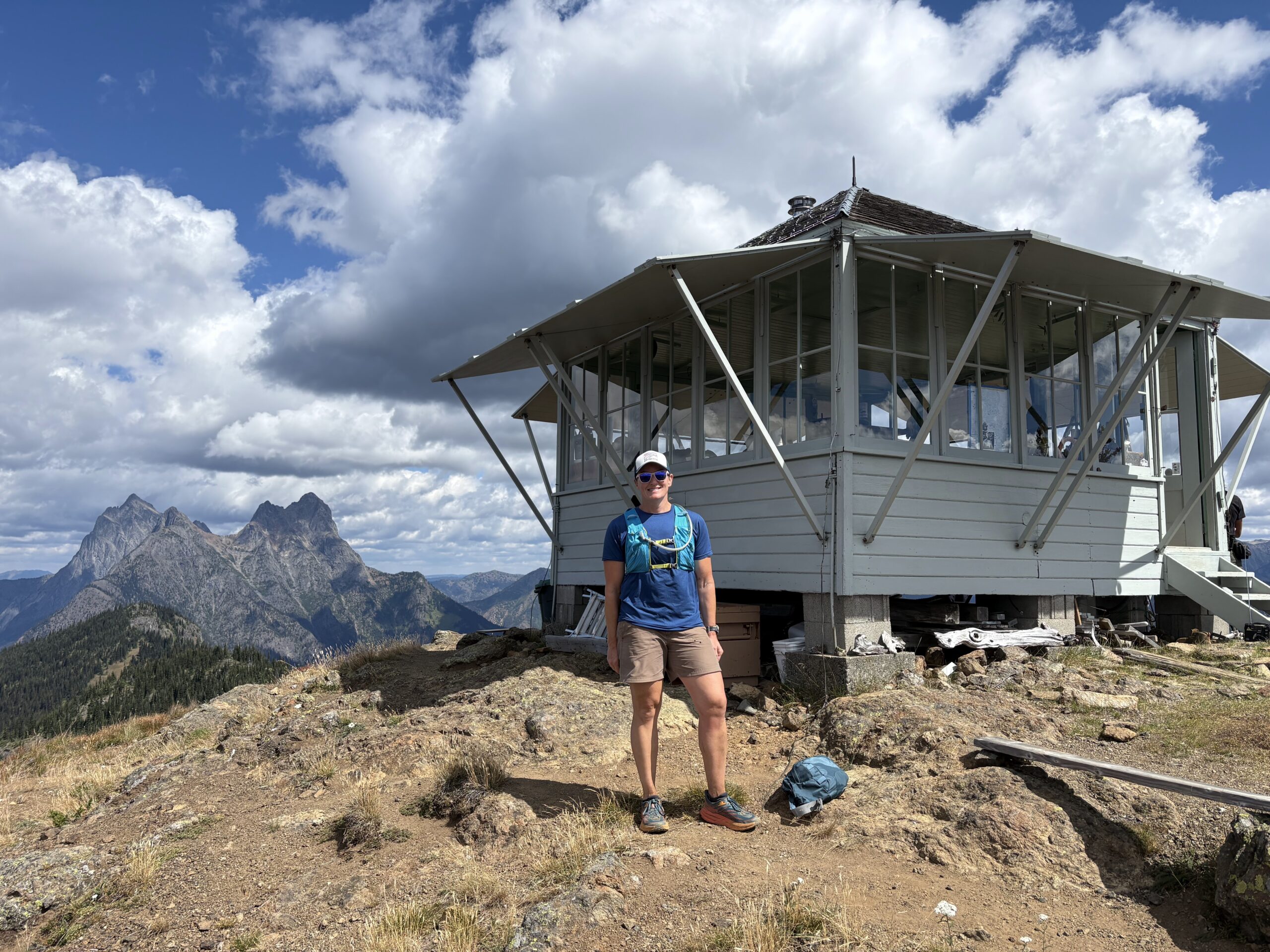 Cary Davis hiking Desolation Peak, Washington State